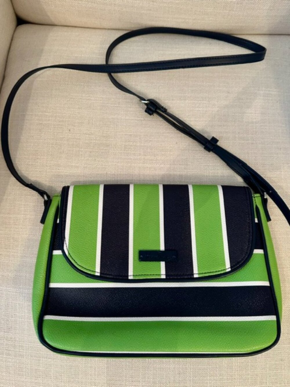 Vera Bradley Lucky Stripe Flap Crossbody